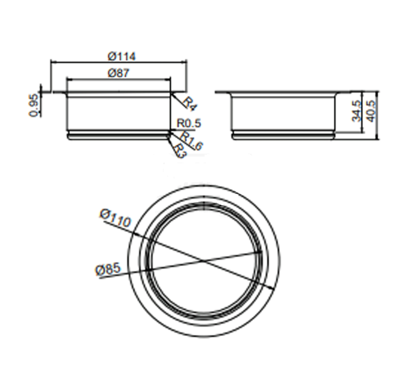 GP5601 (Сливное отверстие Сатин нержавеющая сталь 304)
